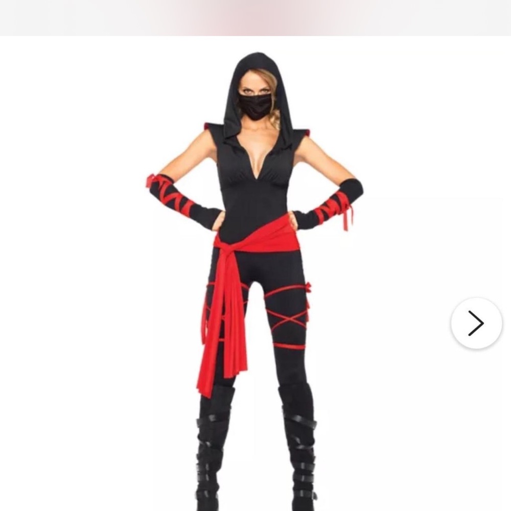 Black and Red Ninja Costume for Kids